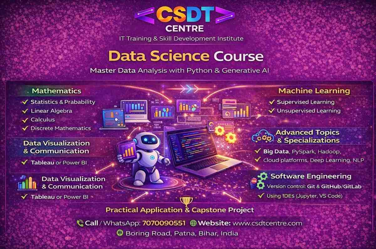 Learn Data Science from Scratch in Patna - Complete Course with Projects.